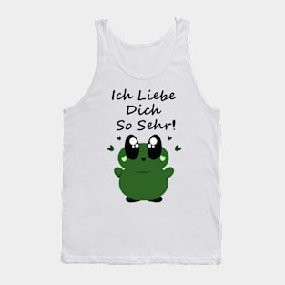 Ich Liebe Dich So Sehr! Cute Frog Tank Top